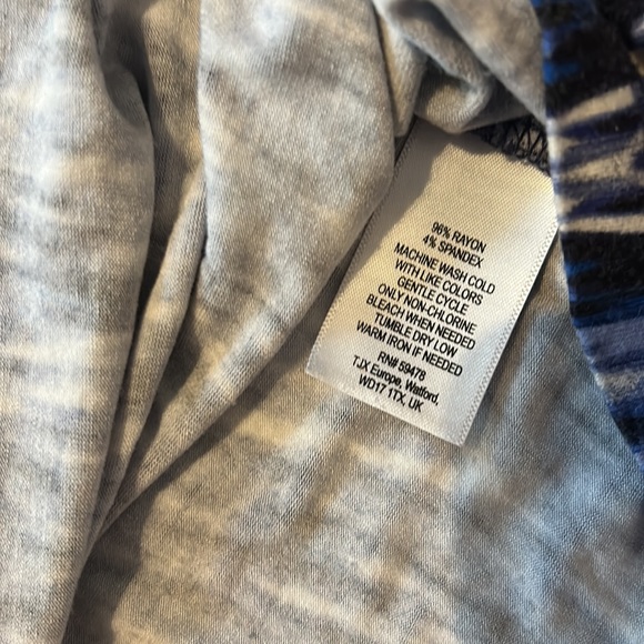 CYNTHIA ROWLEY💫 Women’s Blue/White Printed Fold Over Comfortable Dress/Skirt - Picture 8 of 9